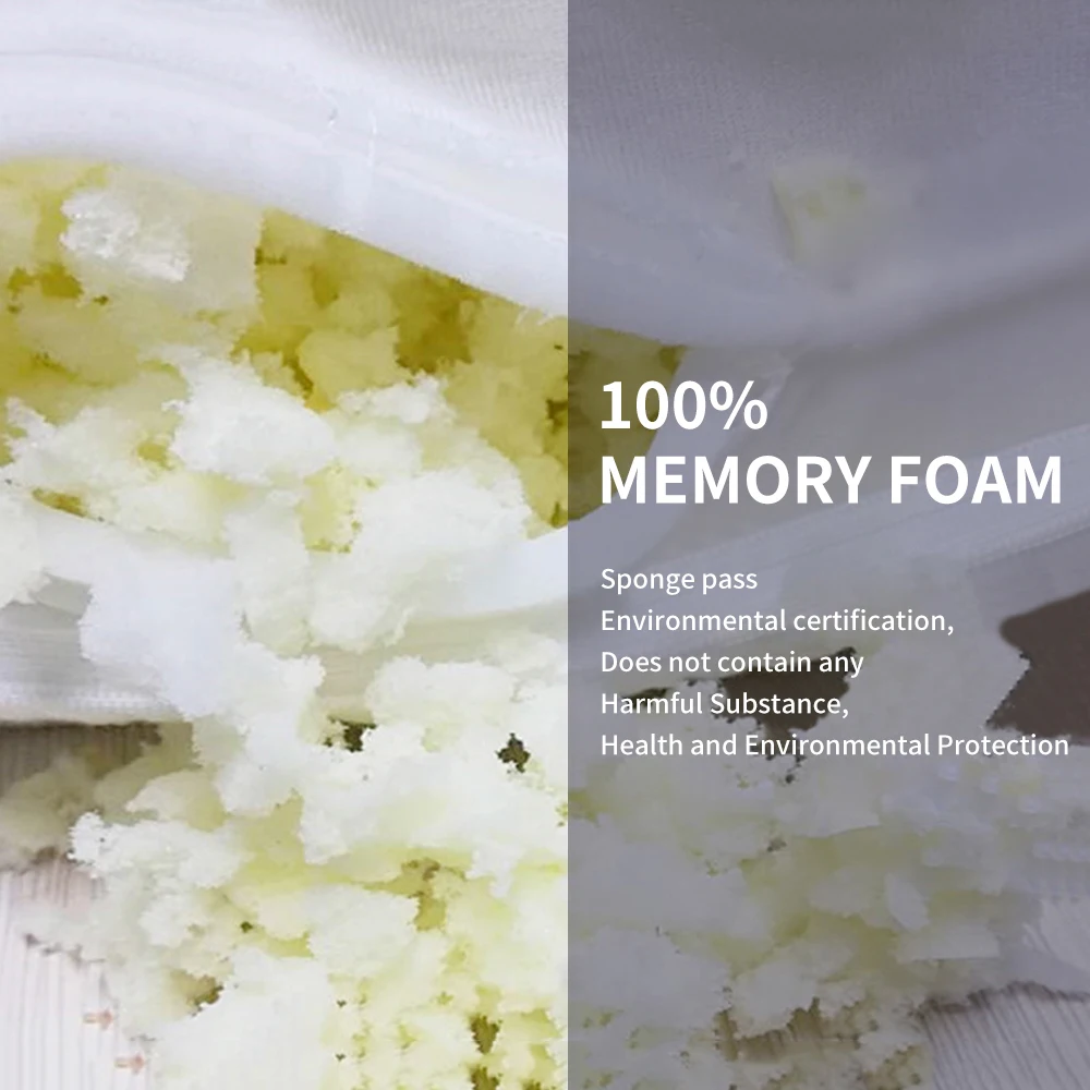 1 шт. бамбуковые измельченные подушки из пены с памятью прочные регулируемая