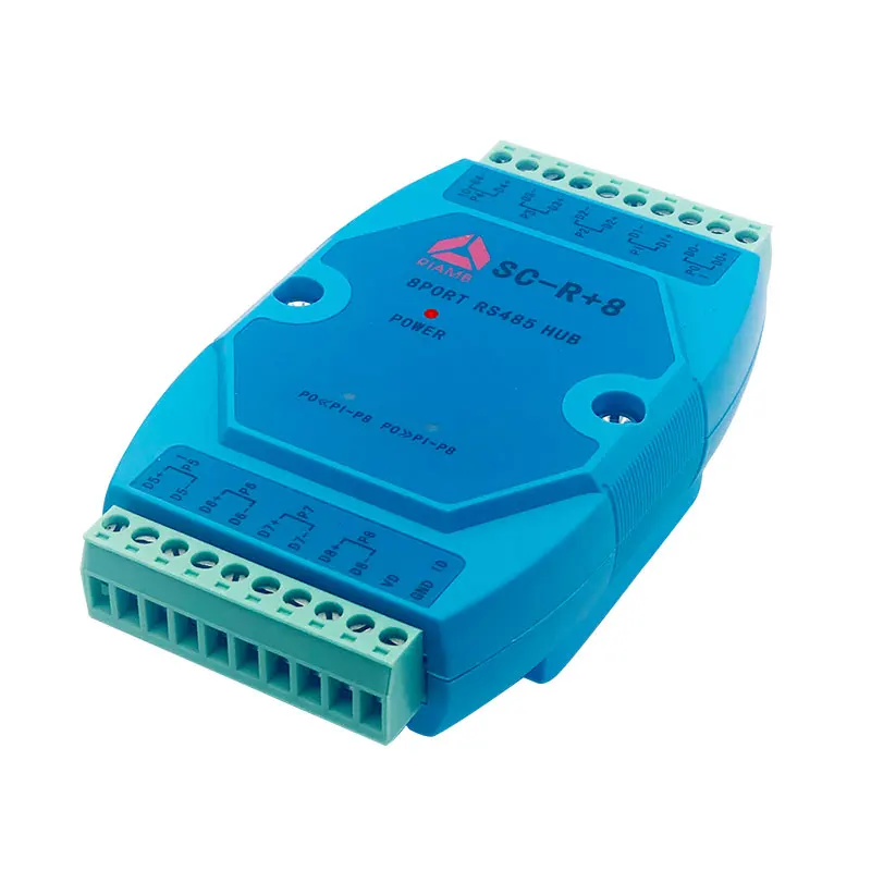 

8 way RS485 hub module connector electrical isolation with lightning protection module long distance SC-R + 8 industrial grade