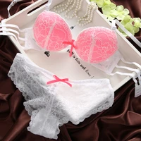 2017 the french original new sexy lace gather under the thin thick black cup sexy adjustable underwear bra set