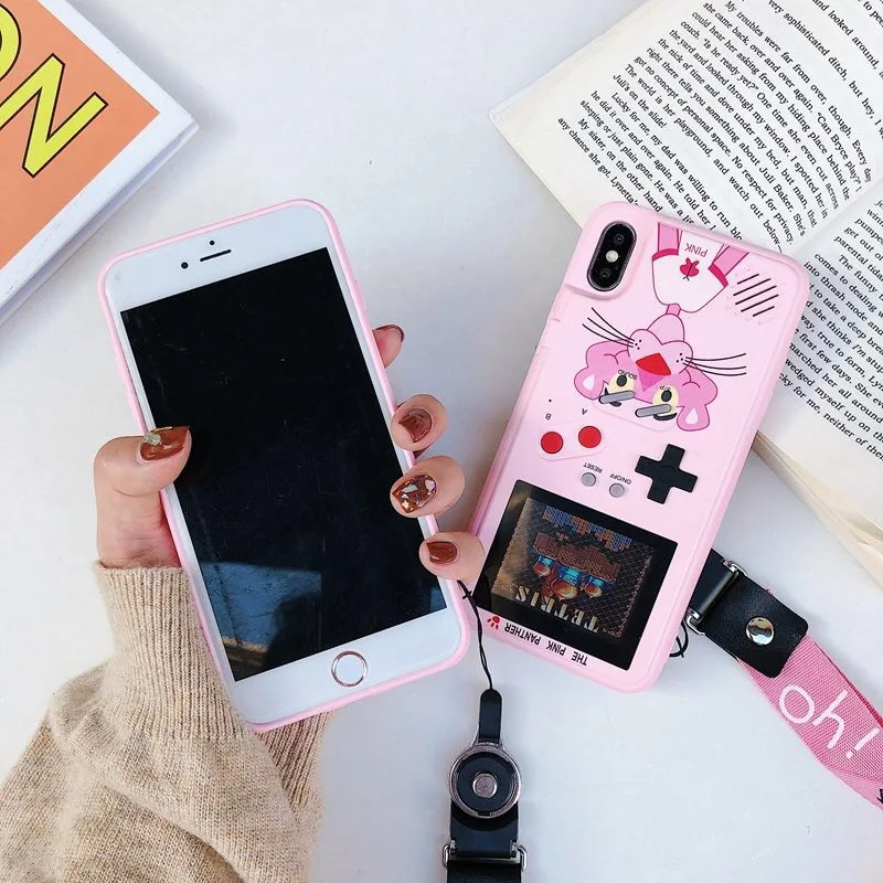 Полноцветный дисплей GameBoy чехол для телефона для iphone 11 Pro MAX чехол Ретро тетрис игра задняя крышка для iphone XS MAX 6 7 8 plus X XR