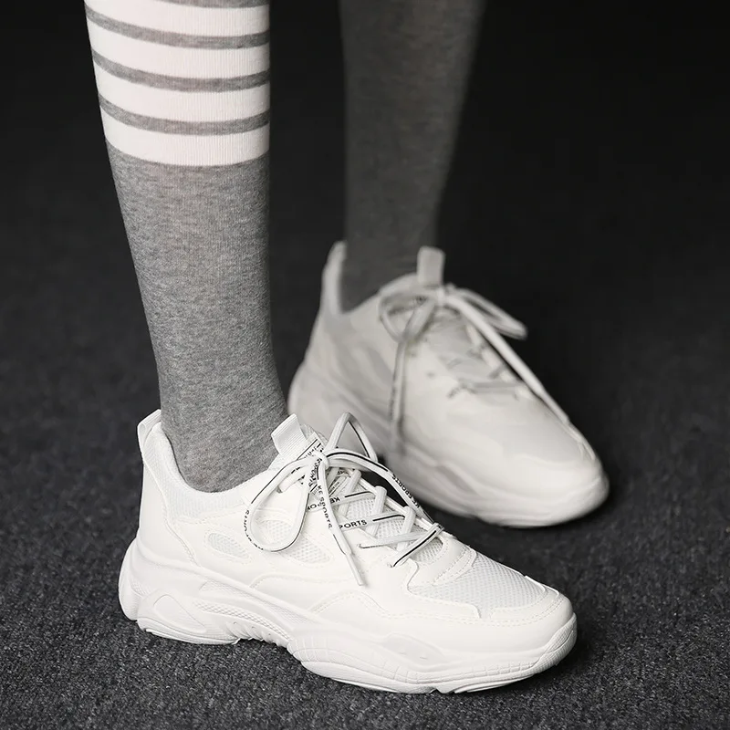 

Dad Shoes Women's 2021 Spring New Platform Height Increasing Casual Sneakers Internet Influencer Street Snap Ins Fashion