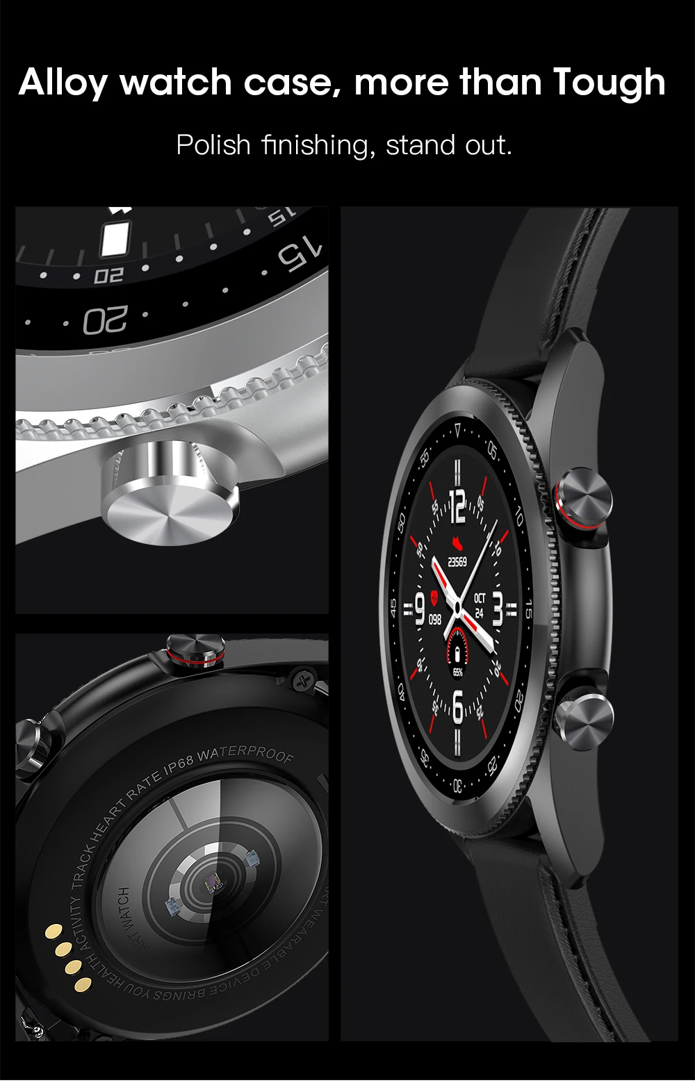 Greentiger L19 Smart Watch Men ECG PPG Bluetooth Call IP68 Waterproof Heart Rate Monitor Music Play SmartWatch PK L13 L16 L15 |