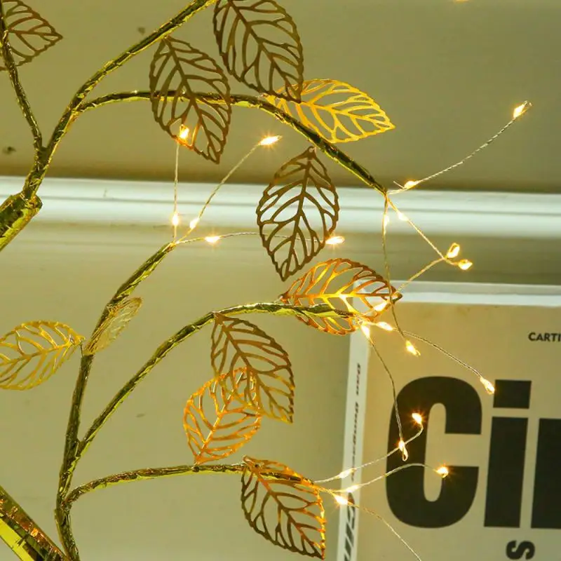 

Decoration Battery USB Led Table Lamp Table Light LED Copper Wire Tree Shape Night with Touch Sensor Switch