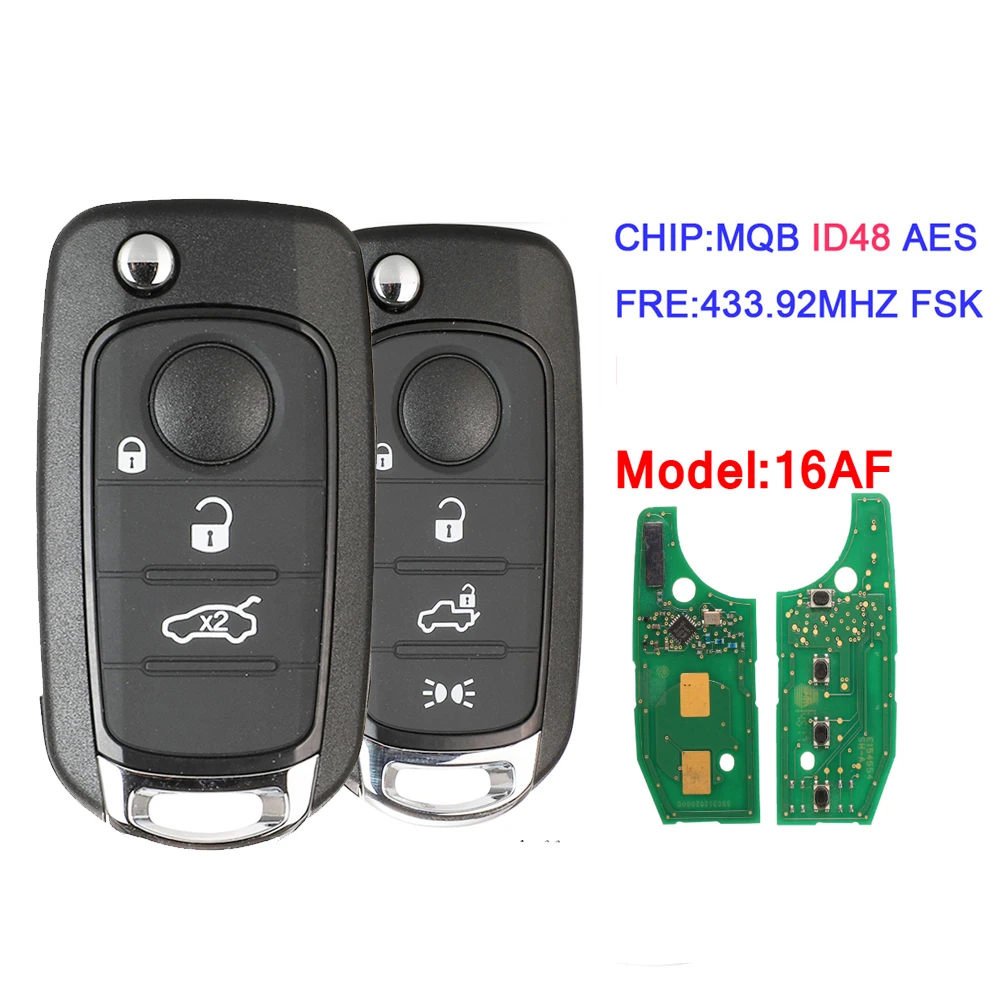 

Ключ-раскладушка с 3 кнопками/4 кнопками ID48 Aes для Fiat