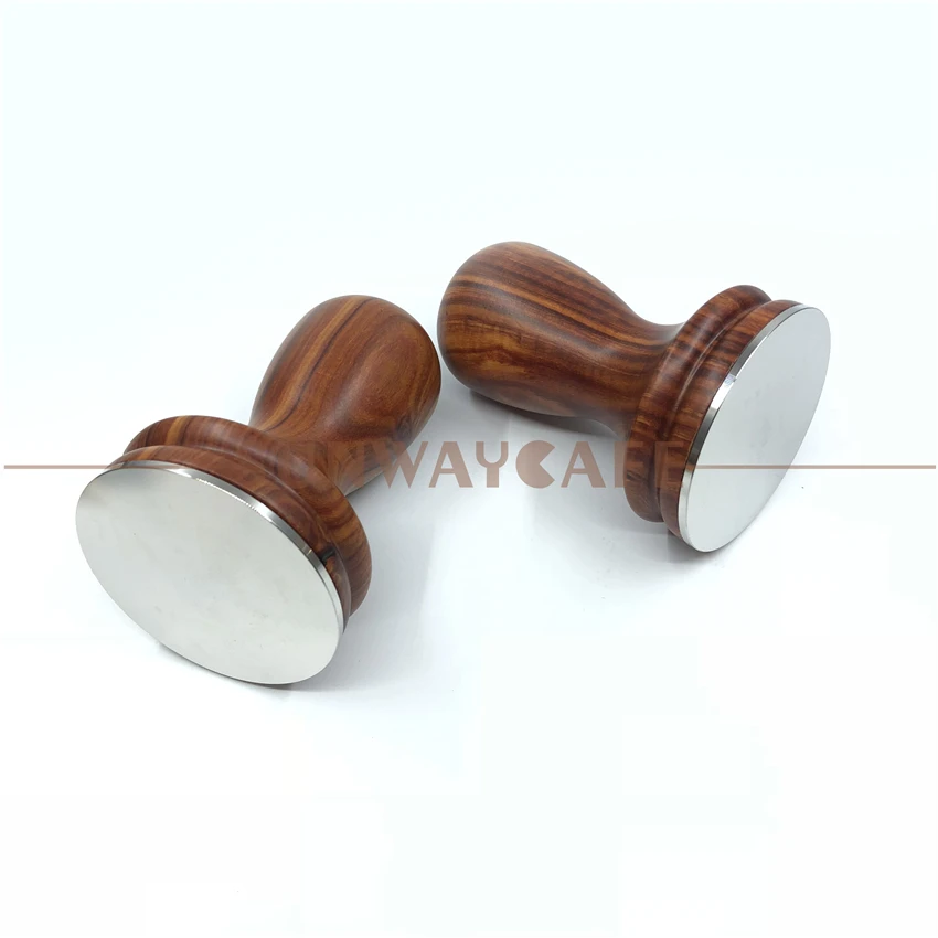 Молоток для кофе 58 мм с ручкой из красного сандалового дерева 304 нержавеющая