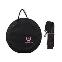 cymbal gig bag black backpack with double pockets shoulder strap 10mm anti collision interlayer