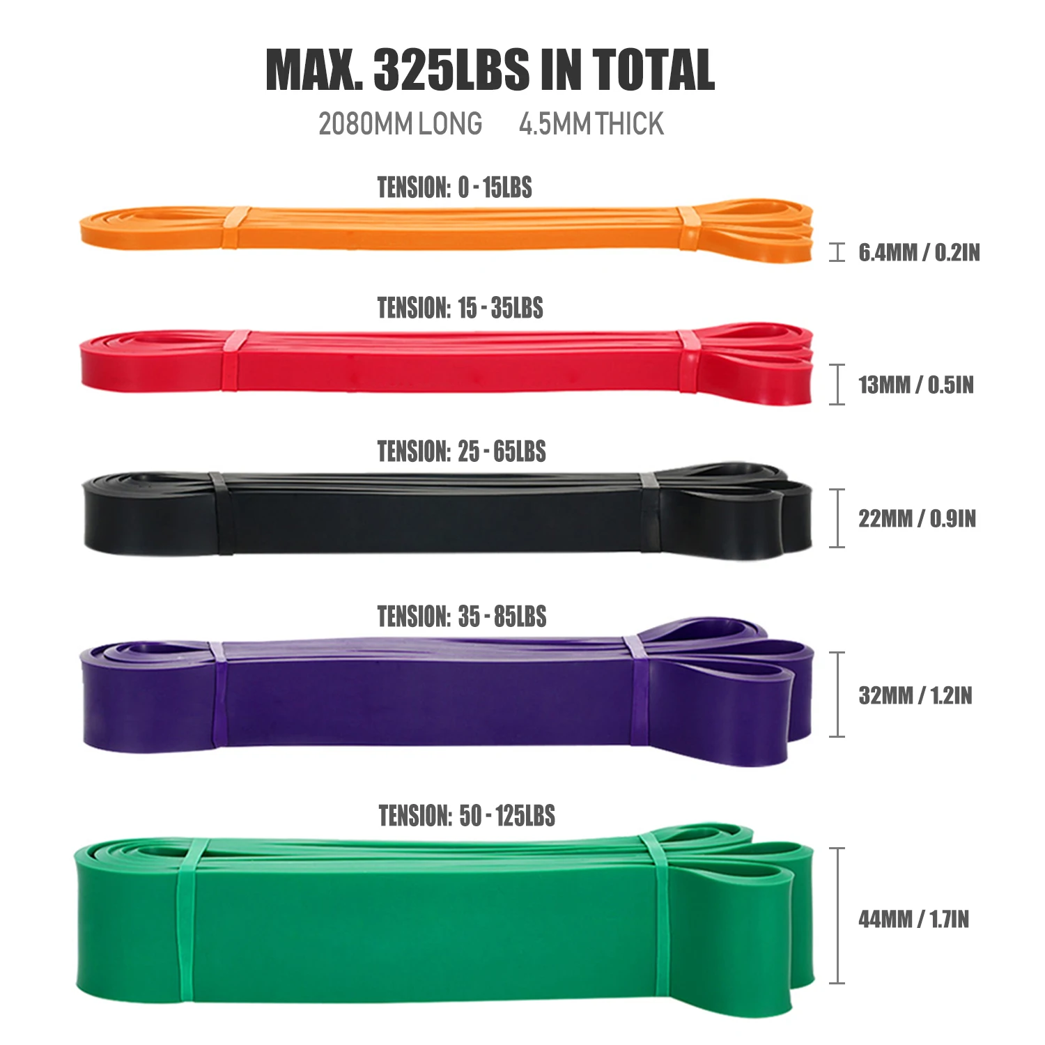 

5 шт., тянущиеся ленты для фитнеса с дверным якорем, пенопластовыми ручками, крючками и сумкой для переноски