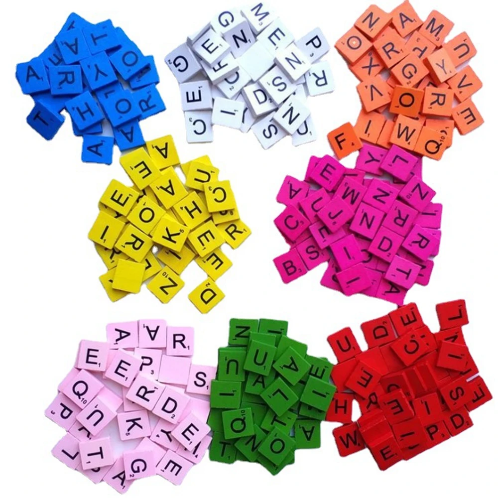 100 шт./компл. Лидер продаж детские деревянные алфавитные изделия сделай сам