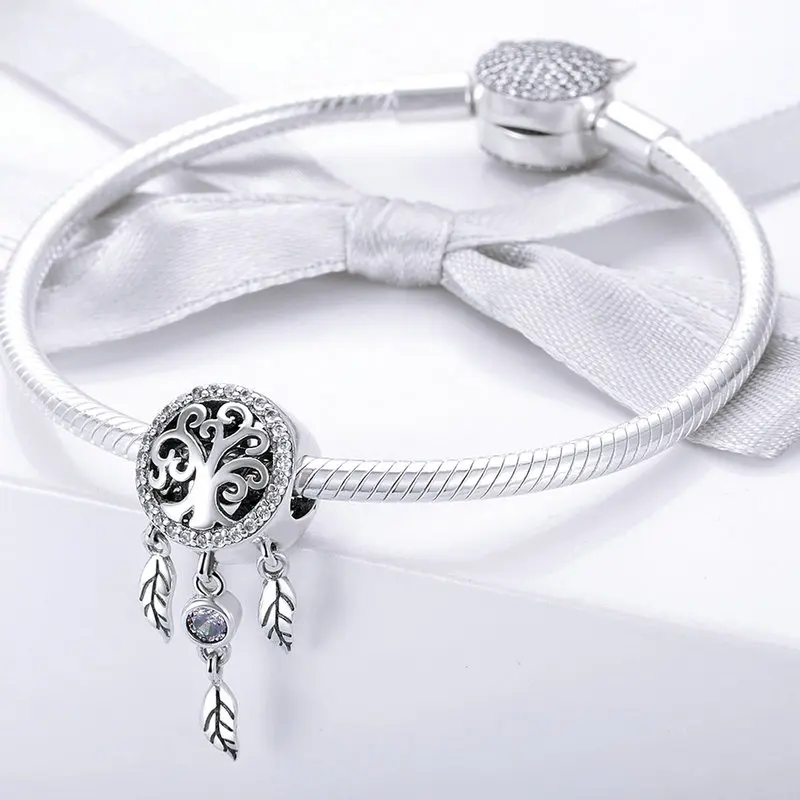 CodeMonkey Gennuie, 925 пробы, серебро, Ловец снов, талисманы, подходят к оригинальному браслету CodeMonkey, бусины, сделай сам, ювелирные изделия для женщин, CMC723