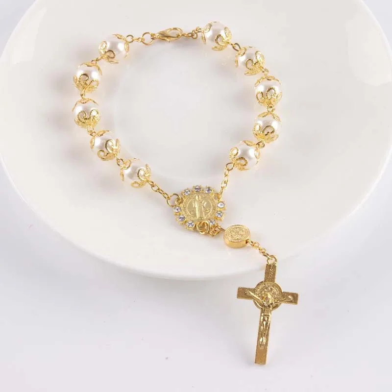 Крест из бисера крест Розария святое сердце Марии гвадалапа милость Иисус иконы