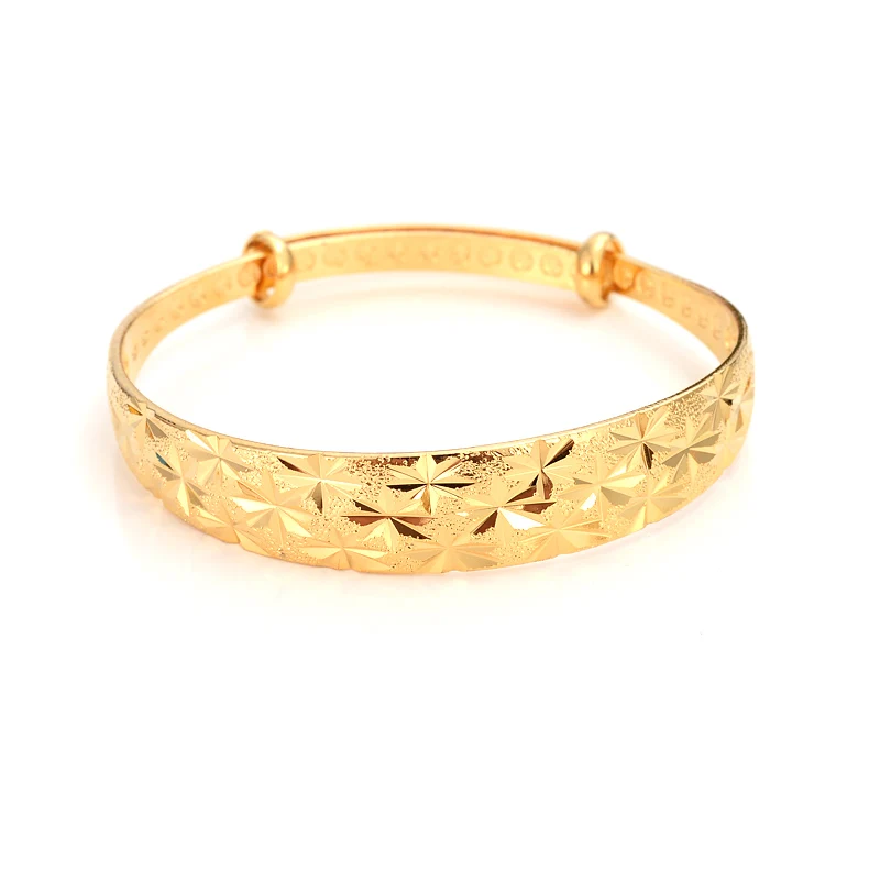 

Adjustable Wholesale Fashion Dubai Bangle wedding Jewelry Gold Color Dubai Bracelet for Men/Women Africa Arab Items gifts