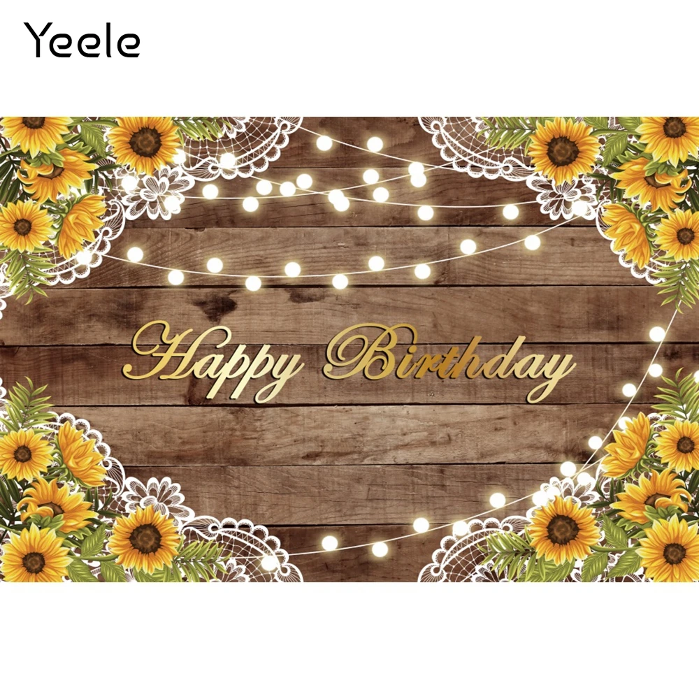 

Винтажные деревянные доски Yeele фотосессия день рождения Подсолнух фотография фон фотографические фоны для фотостудии
