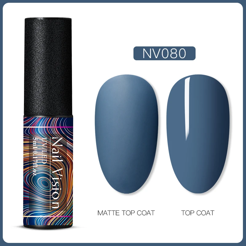 S06675 Nail Vision 60 цветов Матовый УФ-гель для ногтей 5 мл чистый цвет матовое верхнее покрытие Впитывающее полуперманентный Гель-лак для ногтей - Цвет: S06675