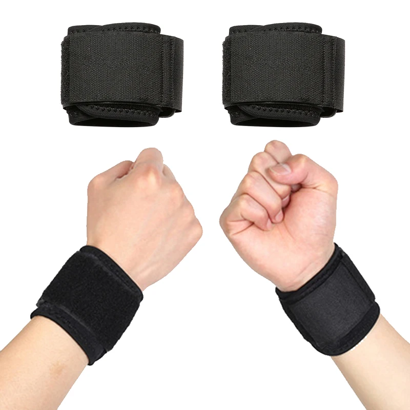 

Adjustable Soft Wristbands Wrist Support Bracers For Gym Sport Basketball Carpal Protector Breathable Wrap Band Strap Safety