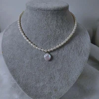 natural coin pearl necklace for womenreal small freshwater pearl chocker necklace fashion necklace chain