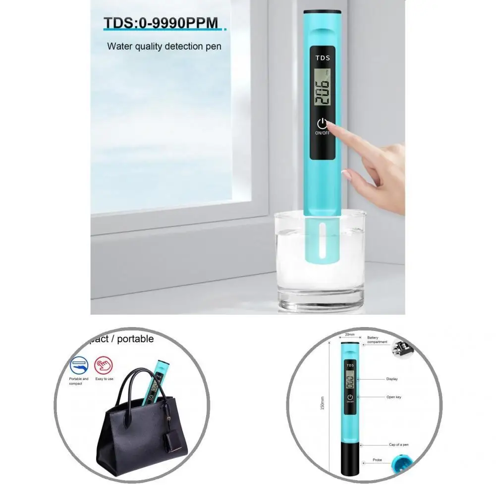 

Precise Water Quality Monitor Sensitive Easy to Read Eco-friendly Professional Water Quality Tester