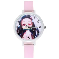 student watches anime demon slayer lovely watch female male luminous christmas party gifts clock for girls cosplay accessories