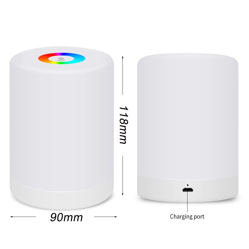 DIDIHOU LED сенсорное управление ночник диммер лампа умная прикроватная с