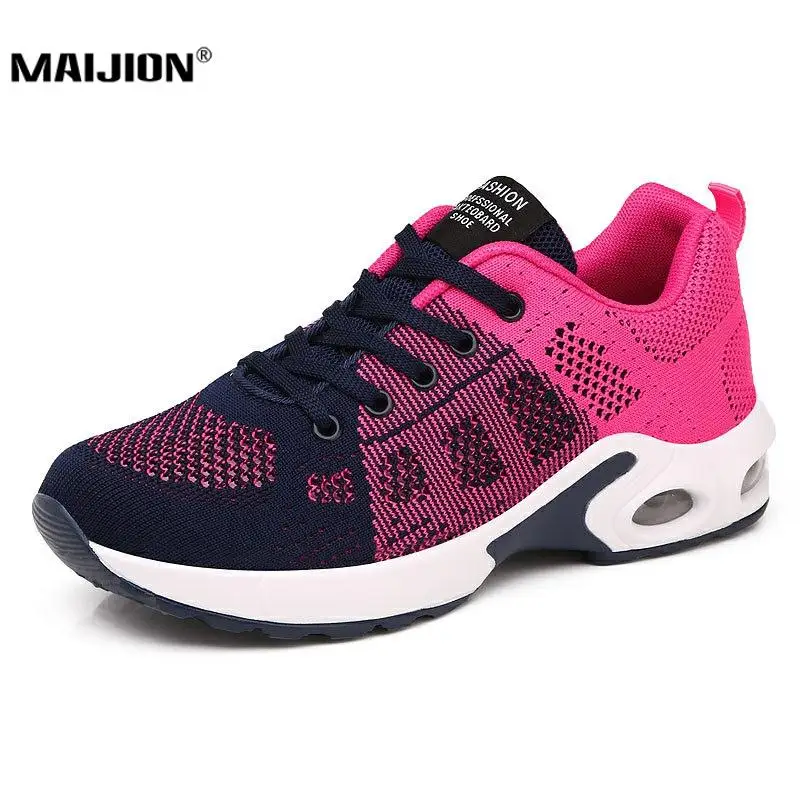 MAIJION/модные кроссовки из искусственной кожи для женщин Дышащая сетчатая обувь