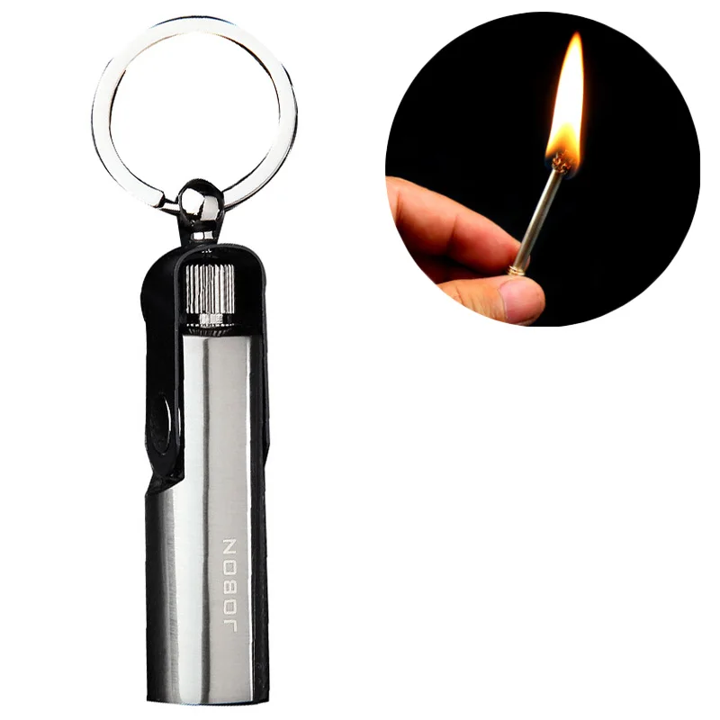 

10,000 Times Lighted Match Kerosene Lighter Windproof Keychain Multifunctional Outdoor Waterproof Million Matches Fire Starter