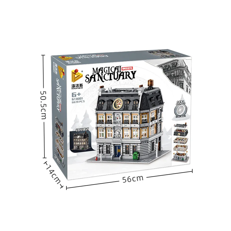 

Movie Creator Expert MOC Street View Series Doctor Strange's Sanctum Sanctorum Model Building Blocks Brick Toys Kids Gift Set
