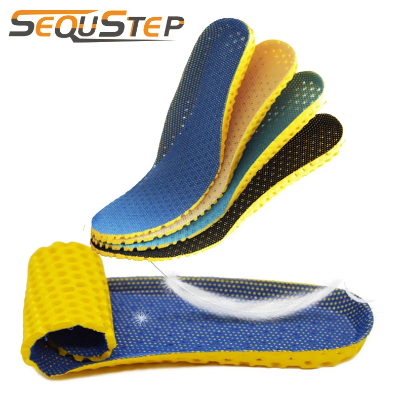 

2 pairs Men Women breathable insole for shoes cushion insoles for feet deodorant anti slip insert for running shoes pad