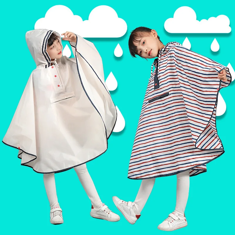 

Children Raincoat Kids for Girls Boys Cute Waterproof Hooded Impermeable Kid Raincoats Child Rain Coat Cover Poncho Rainwear