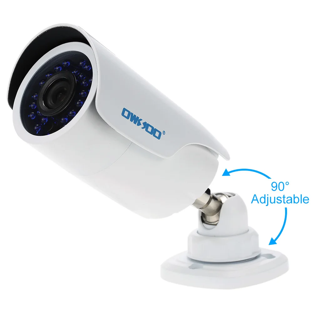 Камера видеонаблюдения OWSOO AHD 720P 1500TVL 4 шт. с кабелем для 4*60 футов | Безопасность и