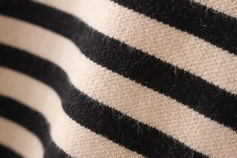 

Women's Spring autumn o-neck striped sweater Female loose pullover long sleeve tops blouse TB3635