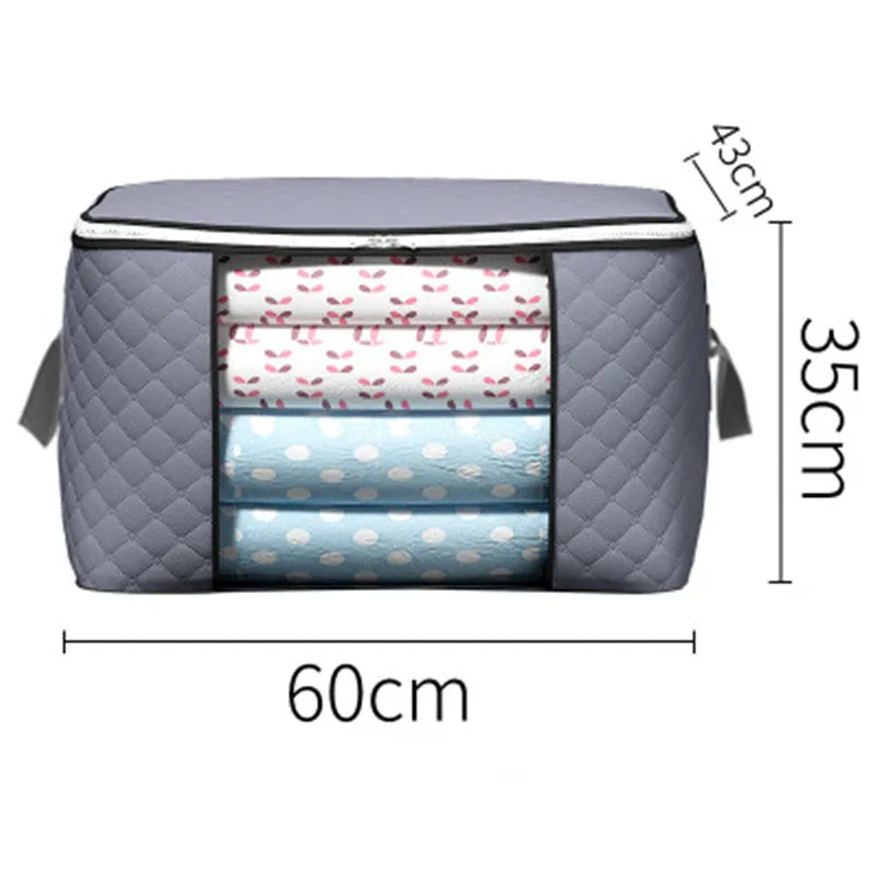 High Quality Clothes Quilt Storage Bag Large Folding Closet Organizer for Pillow Blanket | Дом и сад