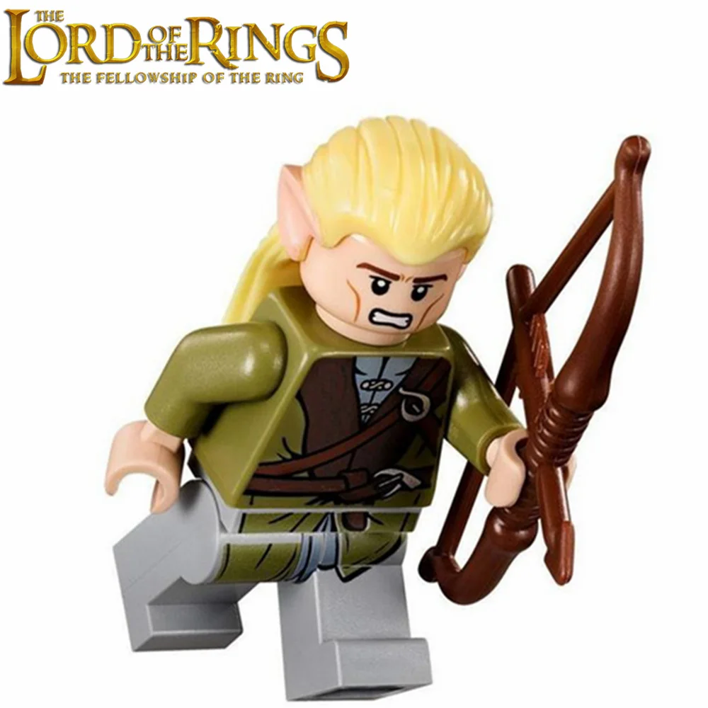 Singel продажа Властелин колец Арчер мини фигурки темно зеленый наряд Минифигурки