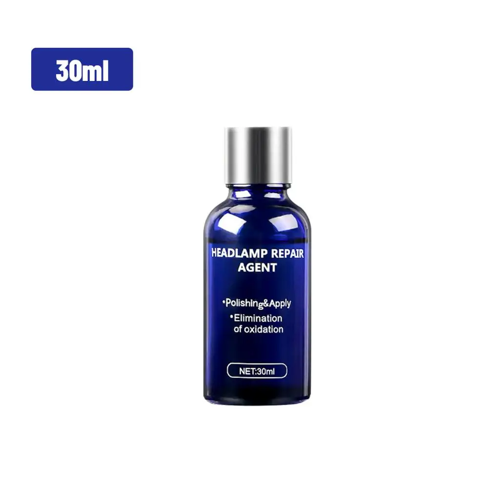 

10/30ml Car Headlight Polishing Agent Headlight Scratch Remover Repair Coating Lamp Clean Liquid Window Glass Cleaner Auto