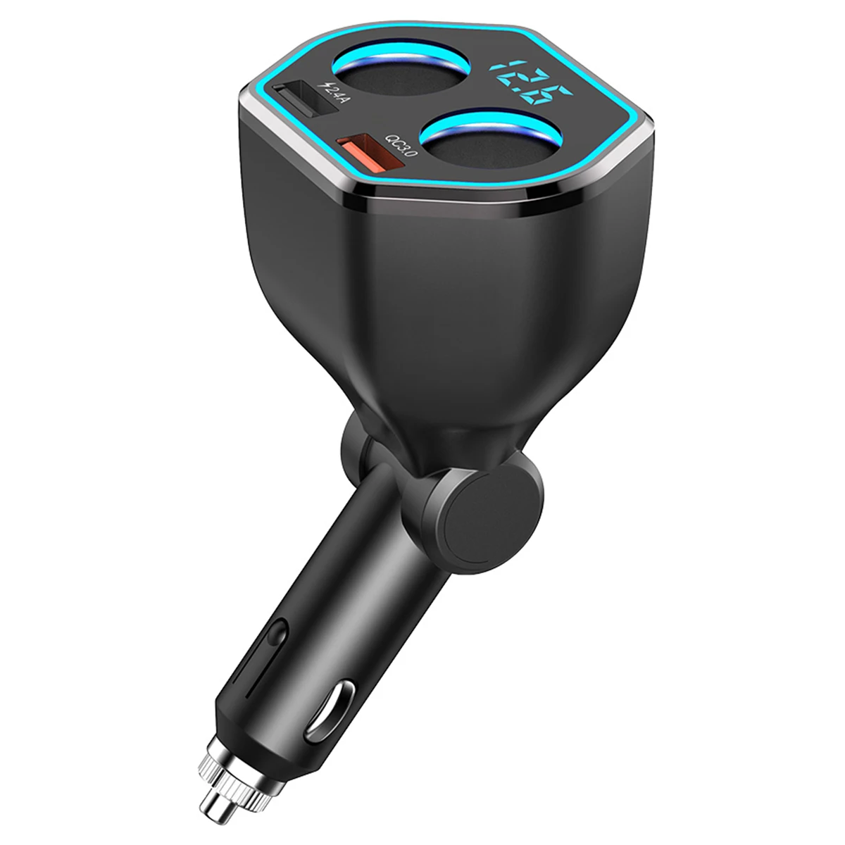 SOONHUA автомобильное зарядное устройство прикуриватель сплиттер 2 розетки USB порт