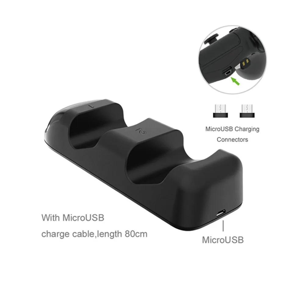 Для PS4 Быстрая зарядка док станция с двумя контроллерами зарядное устройство