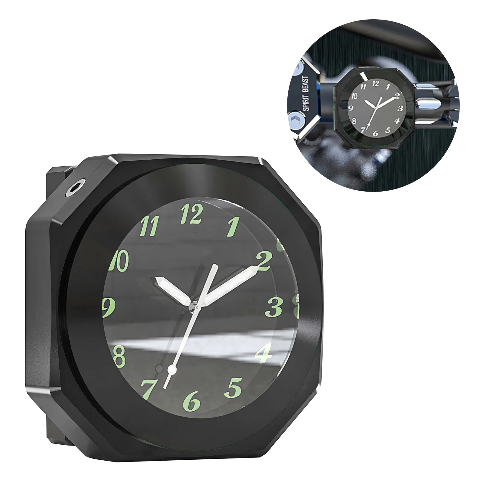 

Motorcycle Handlebar Clock Aluminum Alloy Waterproof Handlebar Clock Watch Motorcycle Clock High Performance Universal
