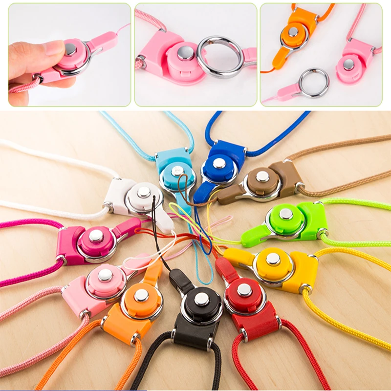 6 Colors Portable Mobile Phone Straps Rope for Samsung Galaxy S6 S7 Edge Plus iphone Lanyard Neck Strap Decoration | Мобильные