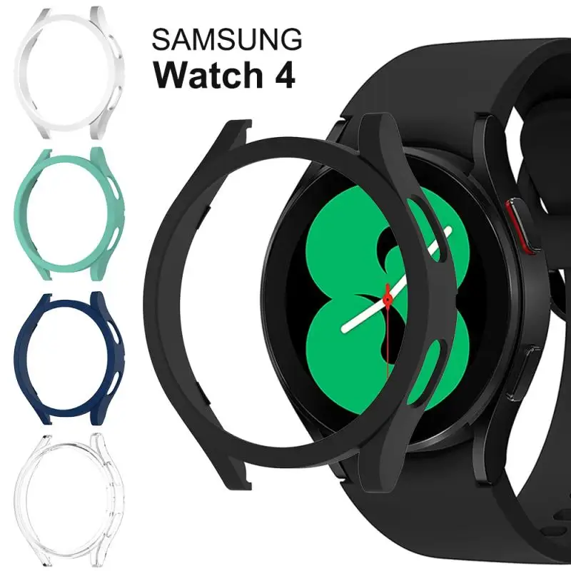 Чехол для Samsung Galaxy Watch 4 44 мм 40 получехол-бампер из твердого поликарбоната защитный