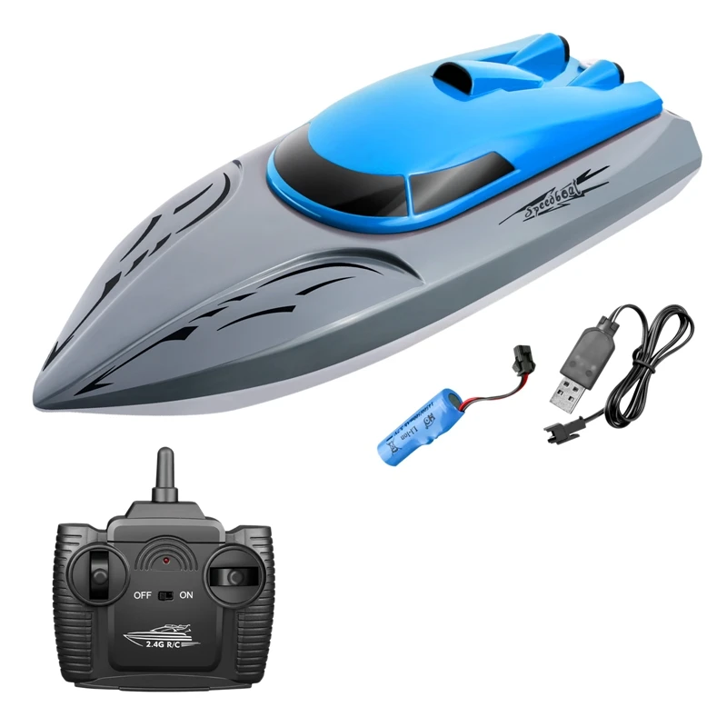 

2.4GHZ High Speed RC Boat USB Charging Remote Control Racing Boat Toy for Childern Best Gifts RC Racing Boat Water Toy