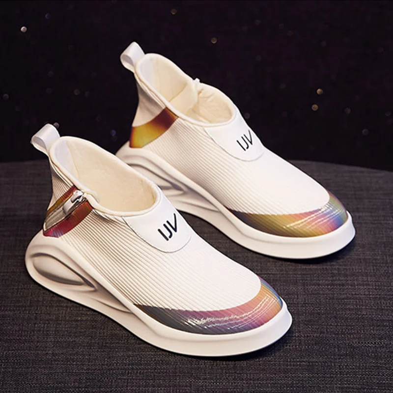 Новинка 2020New Дамский светильник с мягкой подошвой высокие модные носки алфавитом