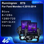 Runningnav для Ford Mondeo 4 2010 2011 2012 2013 2014 Tesla Тип Android автомобильное радио мультимедийный видеоплеер навигация GPS