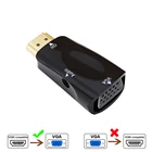 Адаптер HDMI-совместимый с VGA-кабелем, переходник папа-Мама, аудиоразъем 3,5 мм, HD 1080P для ПК, ноутбука, планшета