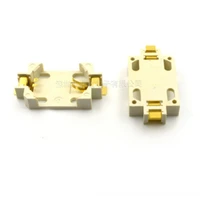 300pcs for factory direct high quality battery socket cr2032 battery holder cr2025 bs 6 yellow gold plated