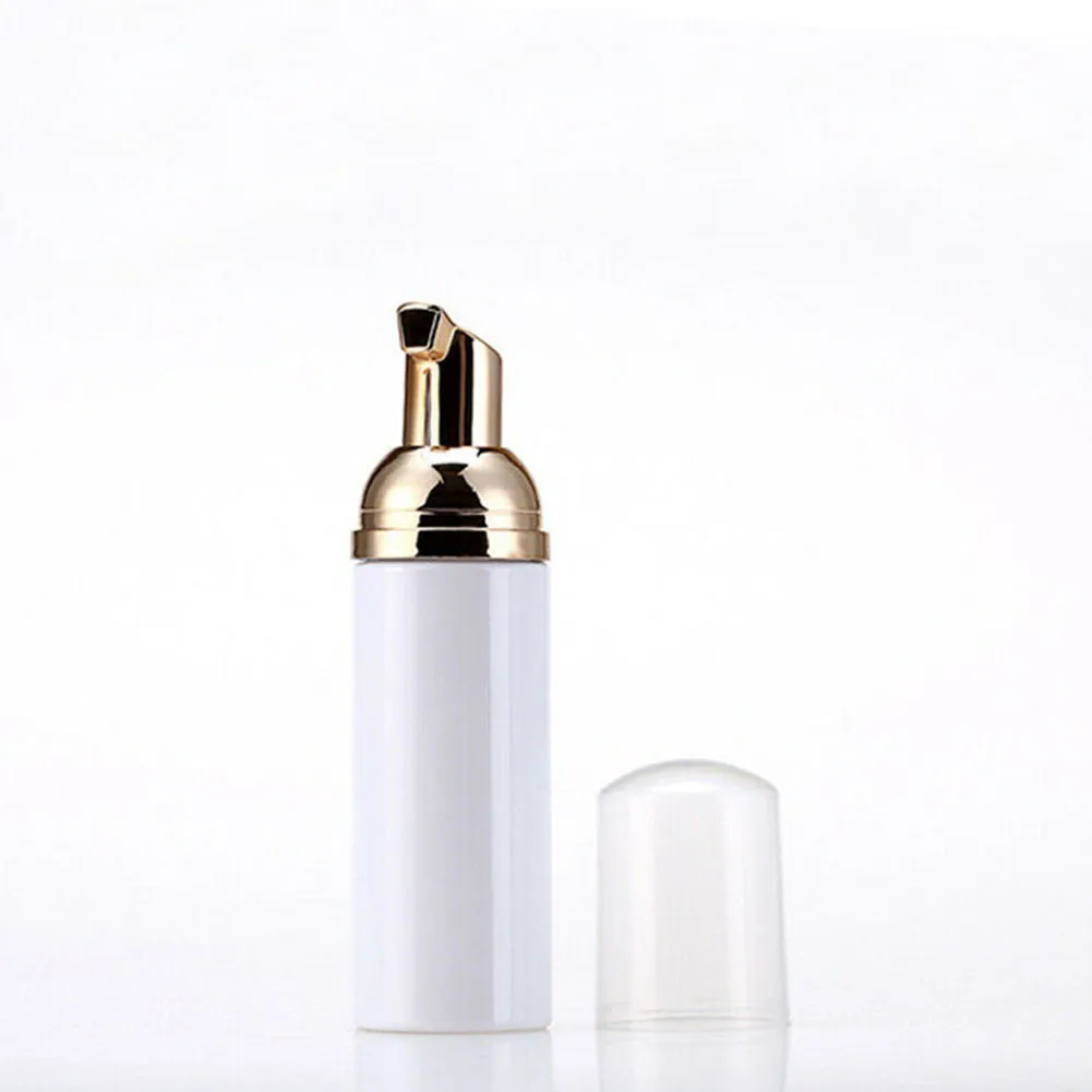 

5 Pcs-50ml PET Transparent Foam Bottle Cleansing Cream Foaming Bottle Electroplating Pump Head Mousse Bottle Sample