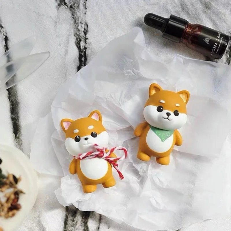 

Cute Shiba Inu Cake Fondant Mold DIY Animal Chocolate Mold 2d Shiba Inu Aromatherapy Plaster Handmade Soap Mold
