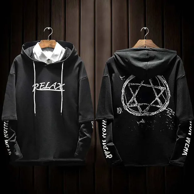 Мужской свитшот с надписью Свободный Повседневный капюшоном худи осень 2021 |