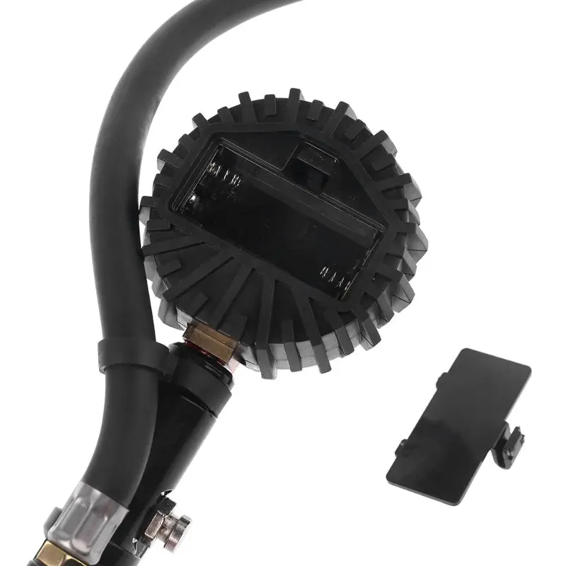 

Digital Tire Inflator with Pressure Gauge , Hose and Chuck Clip for Car Van Truck Motorcycle Bike