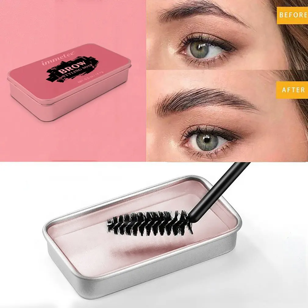 

Eyebrow cream, eyebrow styling soap, long-lasting waterproof eyebrow soap, pomade, gel for layering, makeup, and sculpting