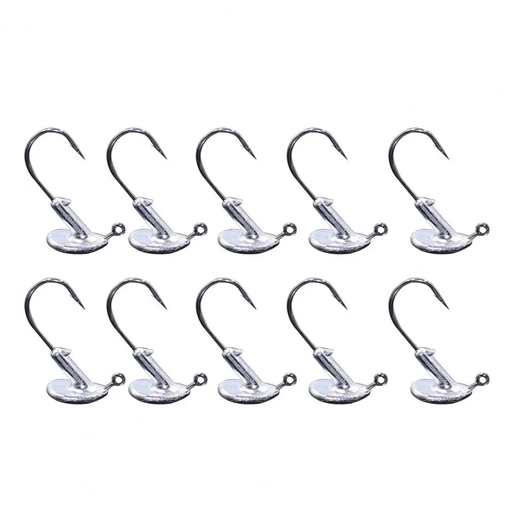 

10PCS/Lot 3.5g 5g 7g 10g 14g crank Jig head hook fishing hook lead head Jig lure hard bait soft worm jig hook for fishing