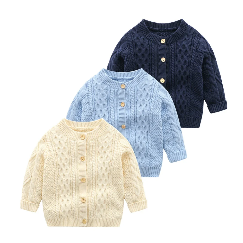 

Winter Infant Baby Boys Girls Crochet Sweater Toddler Knitted Thick Pullover Sweatshirt Jacket Outwear 0-18M