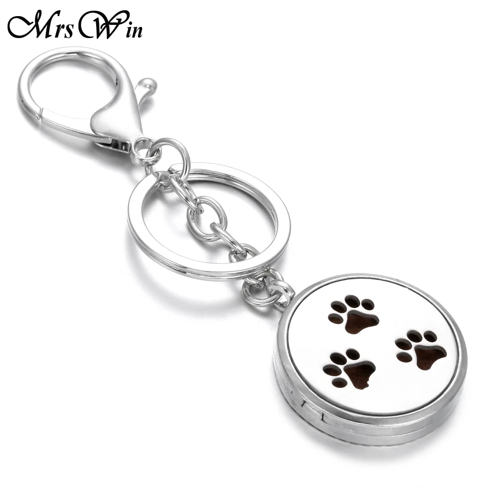 Новый брелок для ароматерапии ювелирные изделия собачья лапа узор полые